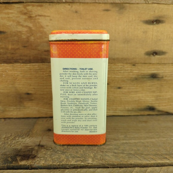 Vintage 1986  Johnson's Antiseptic Baby Powder 100th Anniversary Collectable Tin - Picture 3 of 8